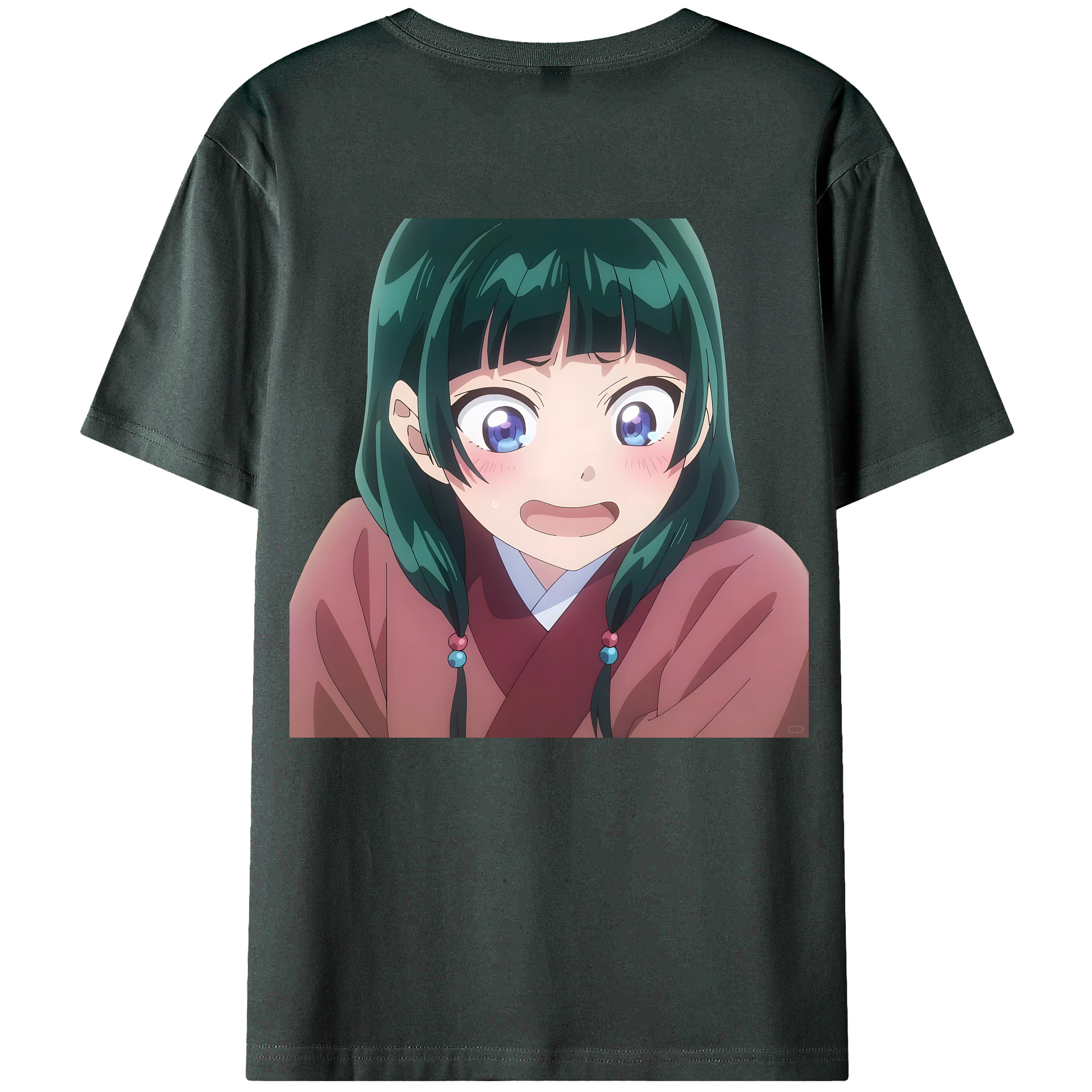 （画像用） 薬屋のひとりごと The Apothecary Diaries 綿100％ メンズ半袖Tシャツ（バックプリント） 通気性